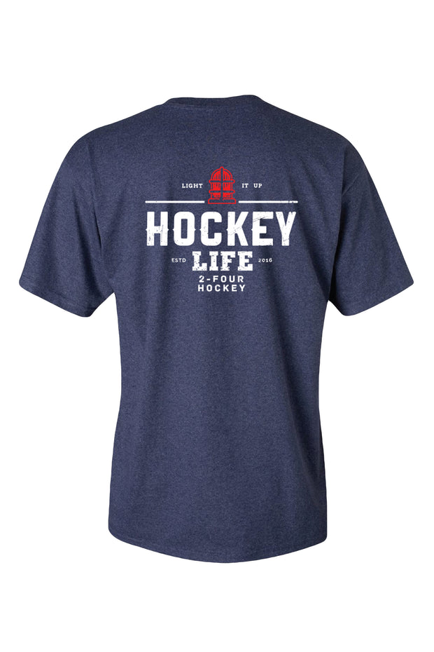 Men's 24 hockey men's hockey apparel navy t-shirt