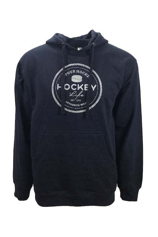 Men's 24 hockey navy hockey apparel hoodie
